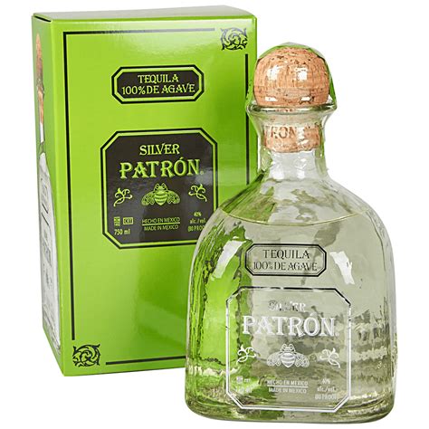 Patrón is a brand of tequila products by the patrón spirits company with 40% alcohol in each bottle. Patron Silver Tequila 750 ml - Applejack