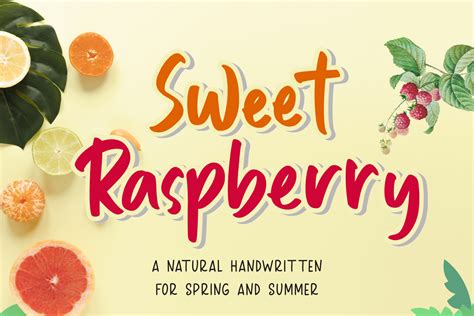 Sweet Raspberry Font Mozarella Fontspace