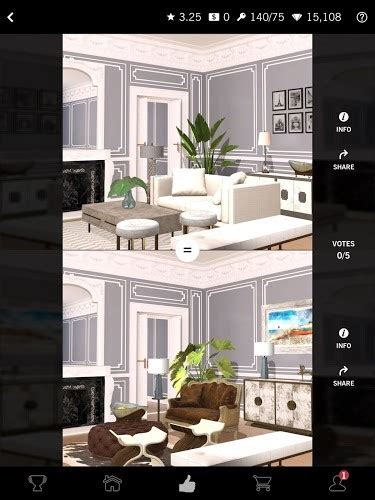 You can pick and try the color and patterns you are looking for and show it to your interior designer. Download Design Home on PC with BlueStacks