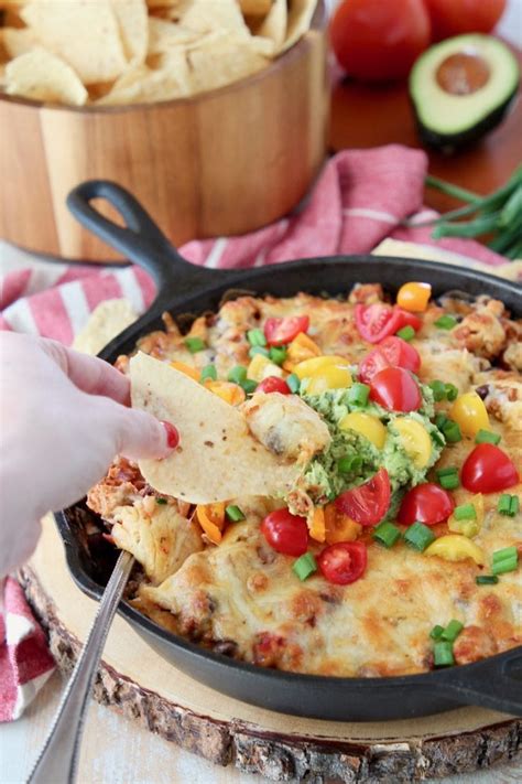 The Best Baked Taco Dip Recipe And Video Whitneybond Com