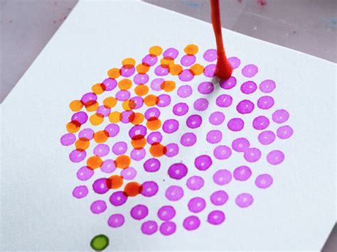 How To Make Pointillism Art With Q Tips And Watercolors