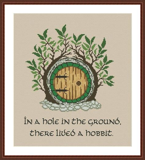 Also, free pattern downloads for beading, cross stitch, knitting, crochet. Hobbit Hole cross stitch pattern Instant Download PDF In A ...