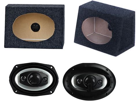 Boss R94 6x9 500w Car Audio Speakers 2 6x9 Speaker Box Enclosures