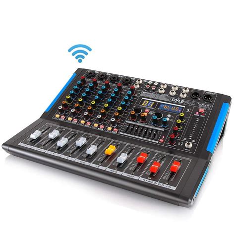 6 Channel Bluetooth Studio Audio Mixer Dj Sound Controller Interface