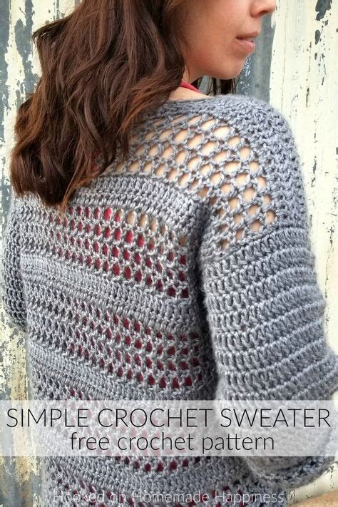 Stylish And Easy Crochet Sweater Pattern