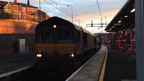 Freight Train Passing Through Macclesfield 221115 Youtube