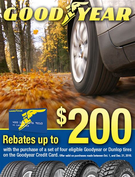 Base portion of rebate offered by goodyear, and bonus portion of rebate offered by citibank, n.a. Goodyear Fall Rebate | Kost Tire and Auto - Tires and Auto Service - Pennsylvania and New York