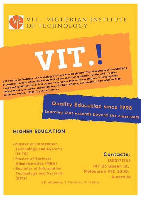 Ppt Vit Victorian Institute Of Technology Powerpoint Presentation