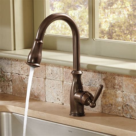 As the #1 faucet brand in north america, moen offers a diverse selection of thoughtfully designed kitchen and bath faucets, showerheads, accessories and bath safety products for residential and commercial. Moen 7185 Kitchen Faucet | F.W. Webb Online Ordering