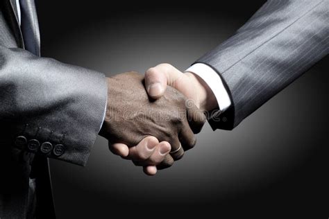 3664 Black Business Hand Handshake White Stock Photos Free And Royalty