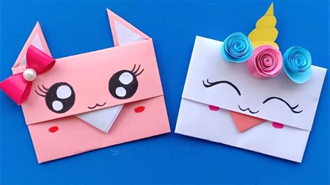 How To Make A Paper Envelopesuper Easy Origami Envelope Tutorial Youtube