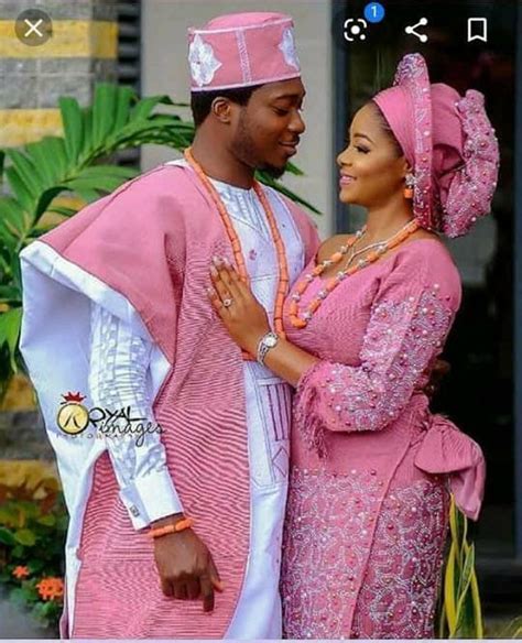 Aso Oke Fabricsafrican Couplesclothing African Fashion Wedding Suit African Couple