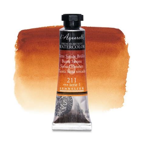 French Artists Watercolor Burnt Sienna 10 Ml Sennelier