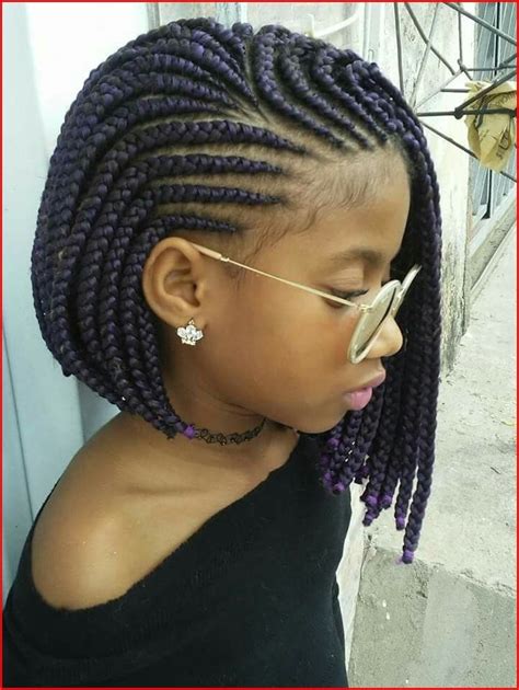 This short braided hairstyle can take less time to complete and is suitable for any easy braid hairstyles for short hair. Cute Braided Hairstyles for Black Girls for Unique and Eccentric Impression