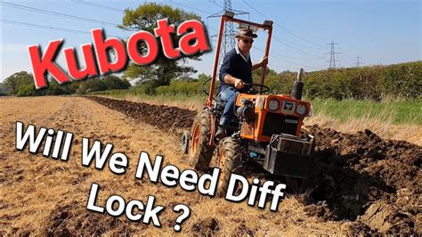 Kubota B6100 Ploughing Youtube