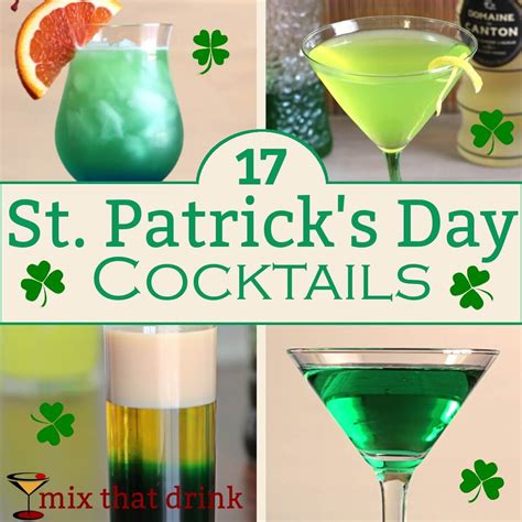 St Patricks Day Cocktails Via Mixthatdrink St Patricks Day
