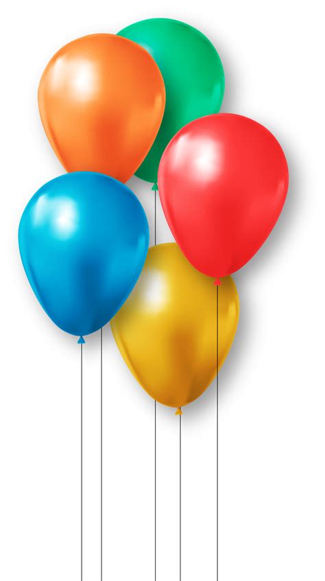 Colorful Birthday Balloons 13079408 Png