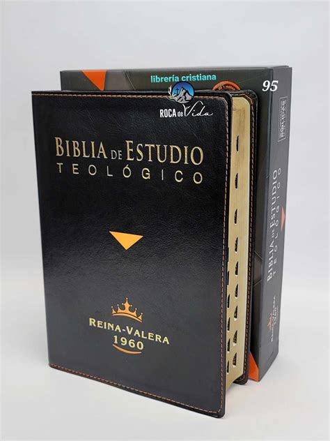 Biblia De Estudio TeolÓgico Reina Valera 1960 Color Negro Con Índice