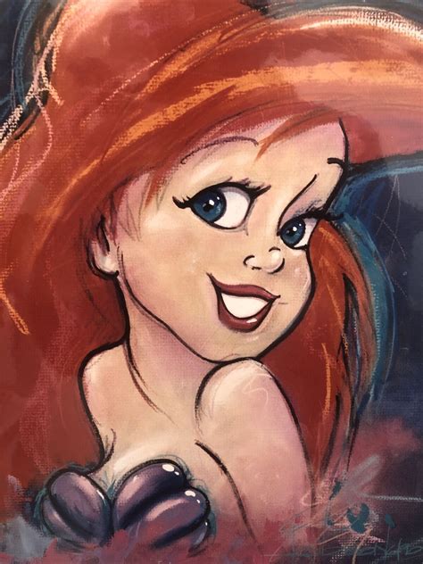 The Little Mermaid Ariel Print Eric Robison Ebay