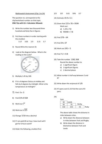 Gcse Maths Revision Questions And Answers Teaching Resources