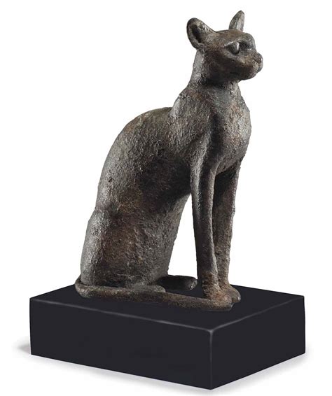 An Egyptian Bronze Cat Late Period To Ptolemaic Period Dynasty Xxvi