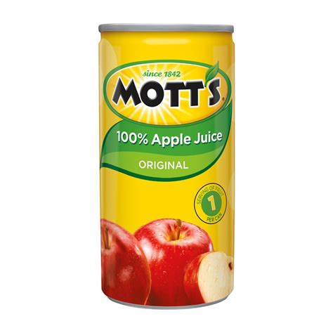 Motts 100 Apple Juice 55 Ounce Cans 6 Count