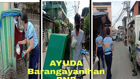 ayuda barangayanihan by Biñan City Police Station beneficiaries Pedicab