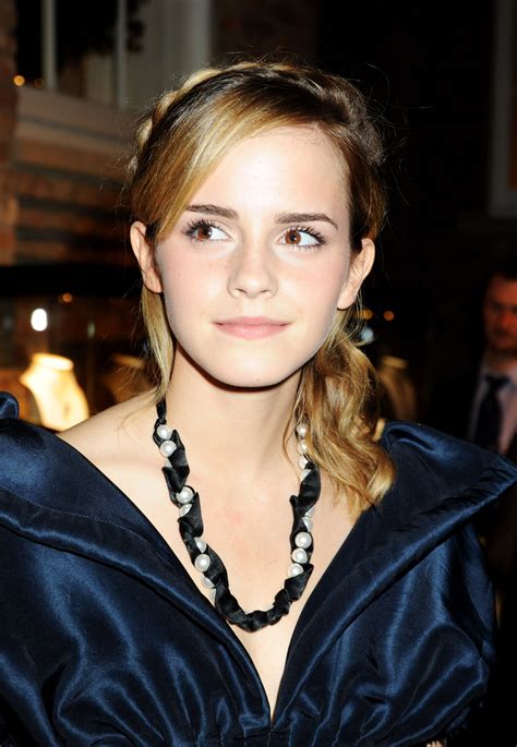 Emma Watson Dark Blue Dress