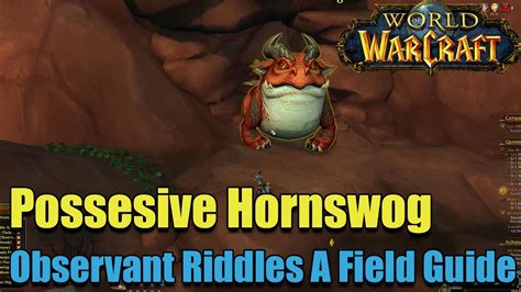 Possesive Hornswog Observant Riddles A Field Guide Wow Dragonflight