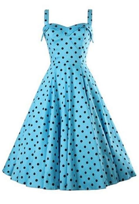 Vintage Style Sweetheart Neckline Sleeveless Polka Dot Dress For Women