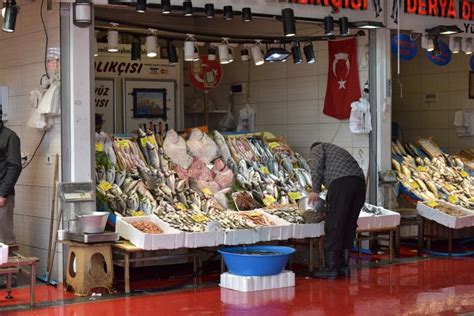 Variety Of Fish In The Fish Market Of Istanbul Editorial Photo Image