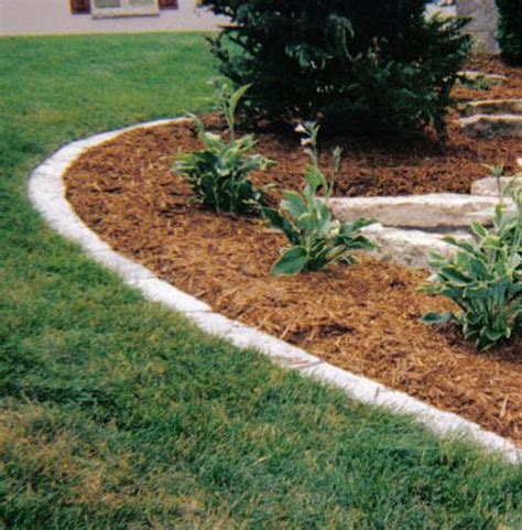 Simple Landscape Edging - light natural stone | Garden edging, Raised garden, Raised garden beds diy