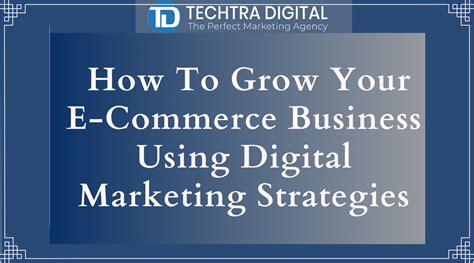 How To Grow Your E Commerce Business Using Digital Marketing Strategies