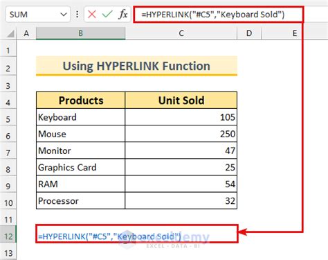 How To Hyperlink To Cell In Same Sheet In Excel 5 Methods Exceldemy