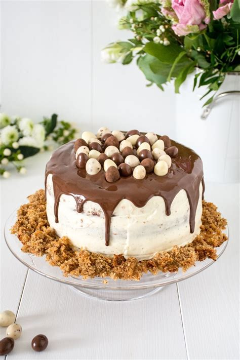 Kohlenhydratarm, kalorienreduziert, ohne zucker, ohne getreidemehl, gesund und gut verträglich; Oster-Dripcake (Backen, Torte, Dripcake, Schokoeier ...