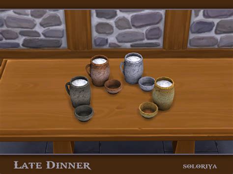 The Sims Resource Late Dinner Jug And Bowl