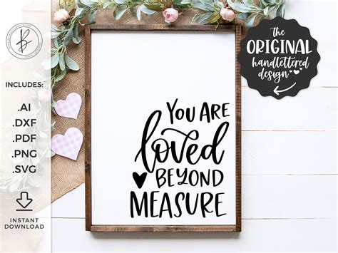 You Are Loved Beyond Measure Graphic By Beckmccormick · Creative Fabrica