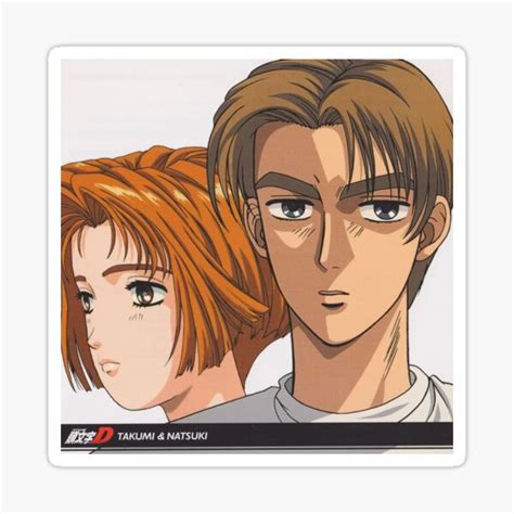 Natsuki And Takumi Initial D Sticker For Sale By Iholybreadi Redbubble