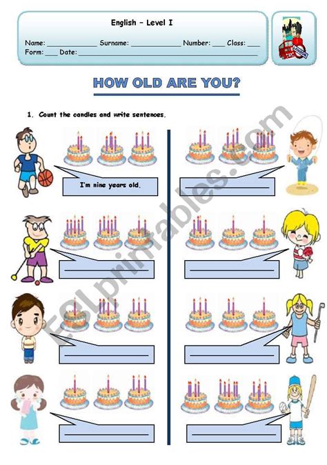 How Old Are You Esl Worksheet By Xani