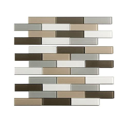 Aspect Subway Matted 4 In X 12 In Glass Decorative Tile Backsplash In
