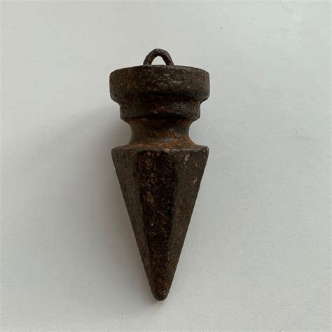 Antique Iron Plumb Line Construction Tool Curly Plumb Line Etsy