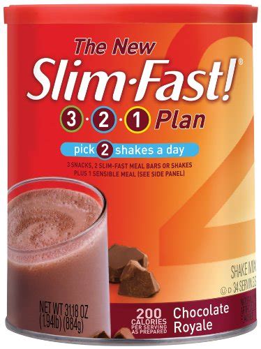 Slim Fast 3 2 1 Plan Formerly Optima Chocolate Royale Shake Mix