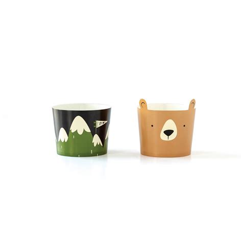 Adventure Bear Party Food Cups X 50 By Little Big Party Co
