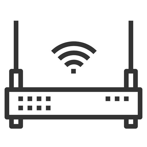 Wifi Router Line Icon Vector Logo 6820232 Vector Art At Vecteezy