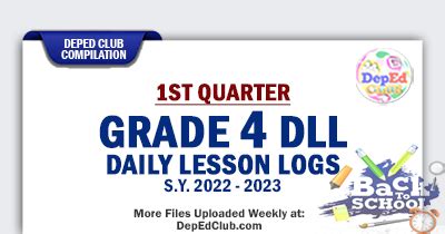 St Quarter Grade Daily Lesson Log Sy Dll