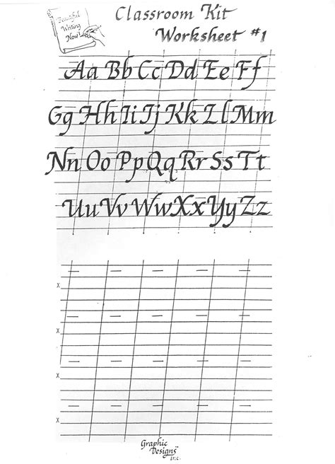 Beginner Printable Calligraphy Practice Sheets