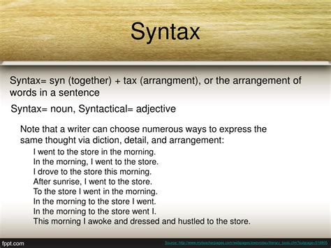 Ppt Syntax Powerpoint Presentation Free Download Id2760741