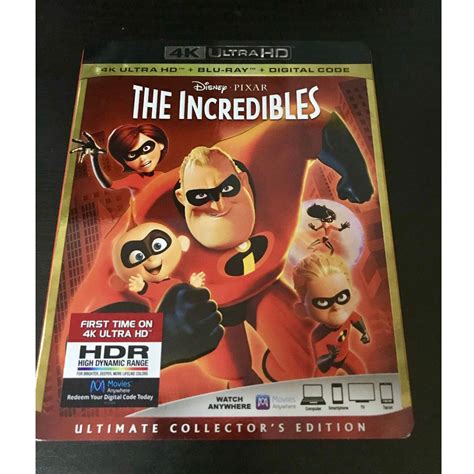 The Incredibles 4k Ultra Hd Blu Ray Digital Code Tv And Home