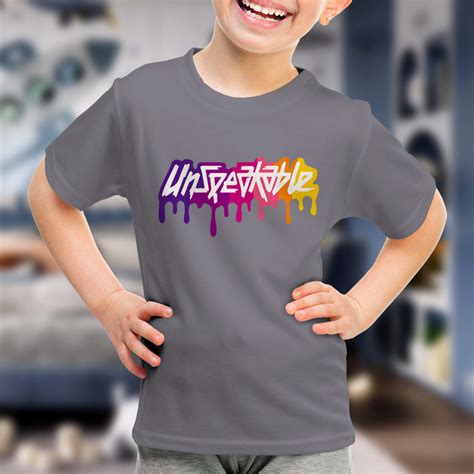 Unspeakable Logo T Shirt For Kids Unspeakable Fashion Youth Funny Tee