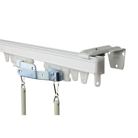 We have several available curtain tracks, including ceiling mount, industrial and flexible, curtains and hardware and accessories to create the most efficient curtain track systems possible. Rod Desyne 120 in. Commercial Wall/Ceiling Track Kit-TK10W ...